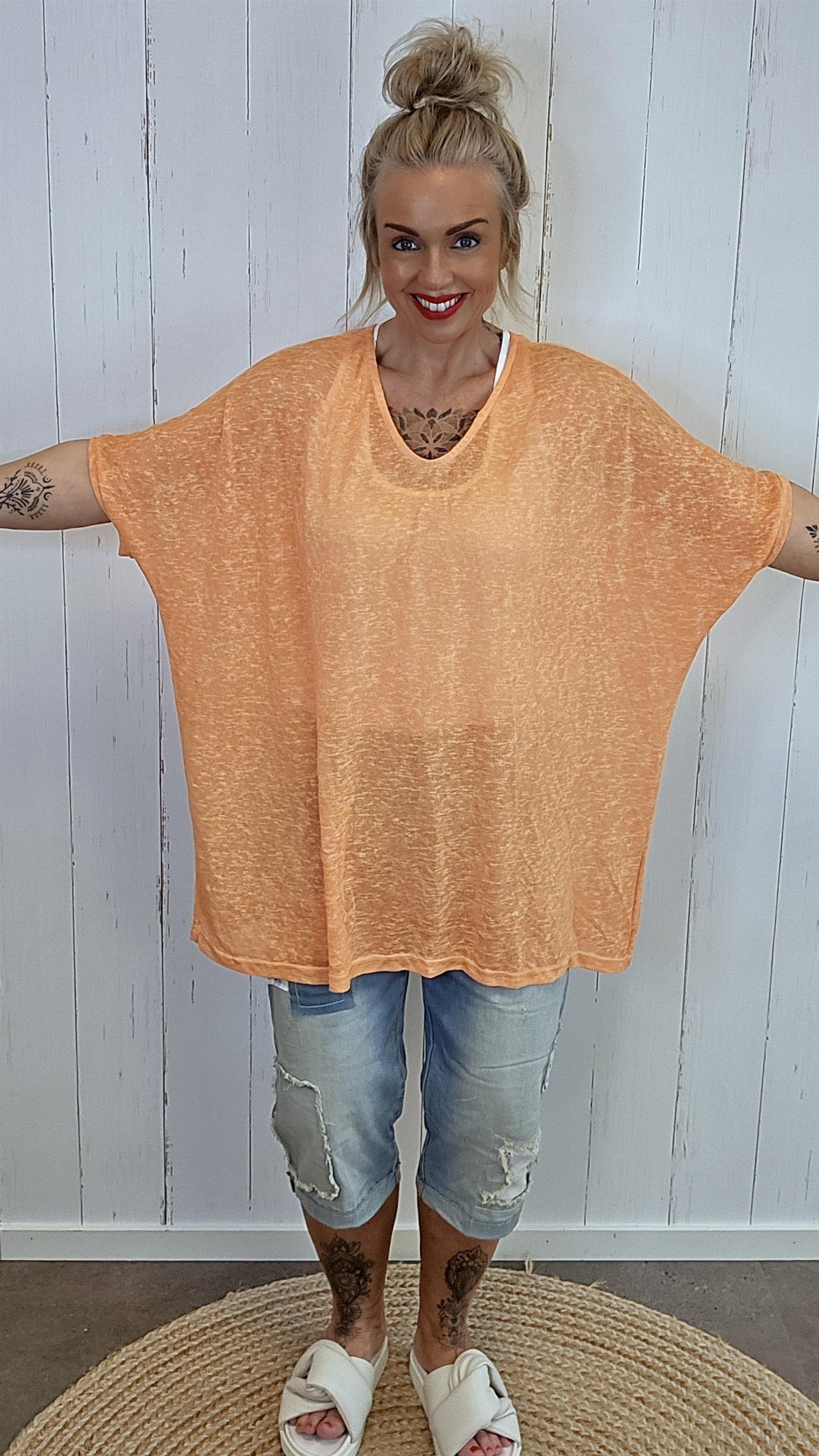 Catty oversized topp orange