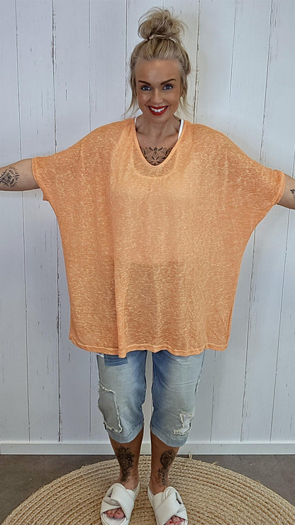 Catty oversized topp orange