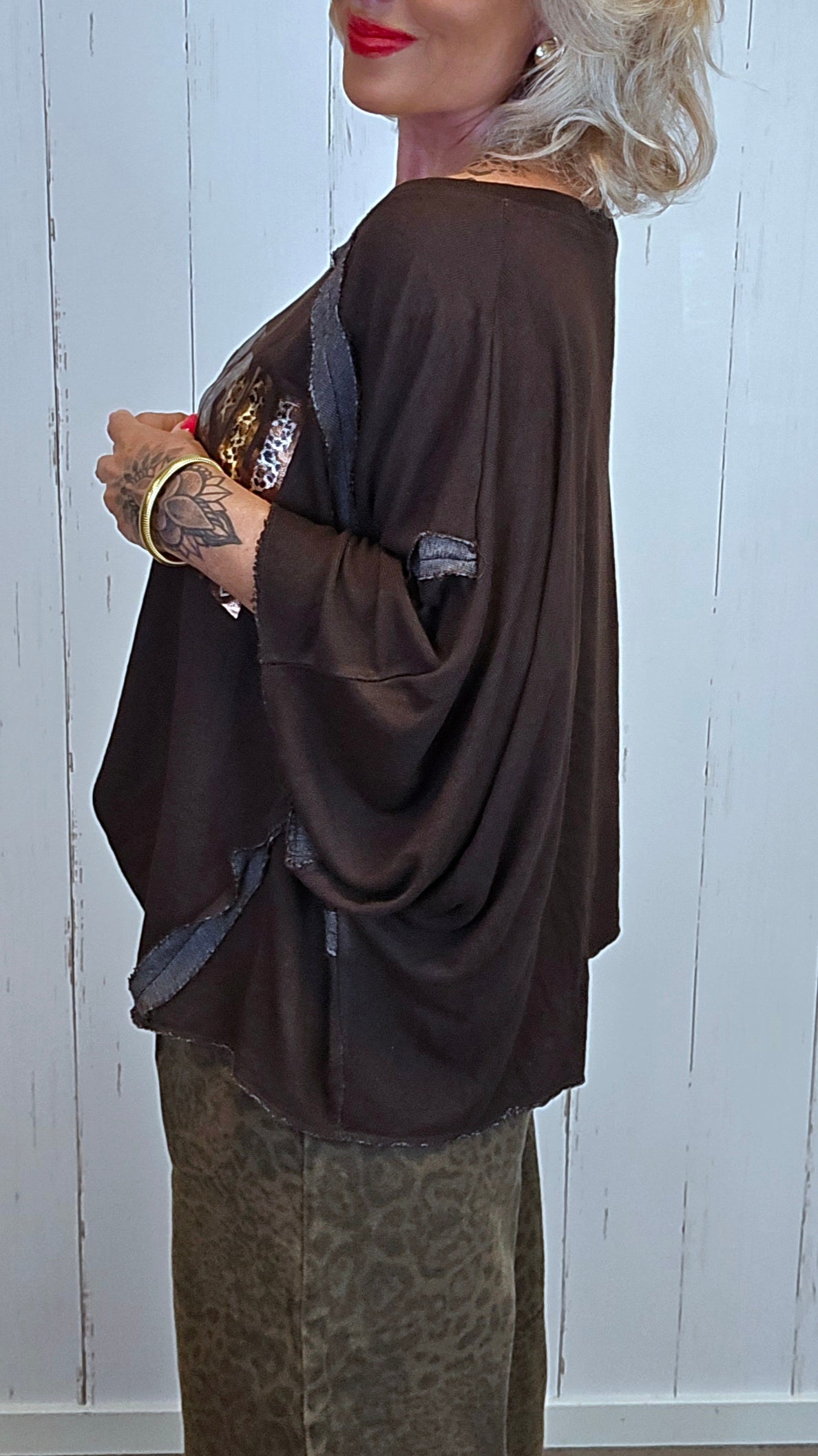 Elina topp brun