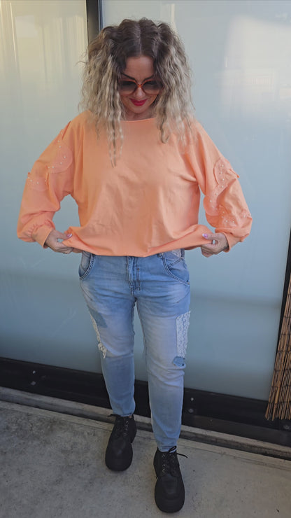 Monica topp orange