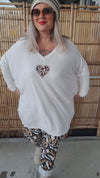 Mandy Heart Leo Sweater Creme