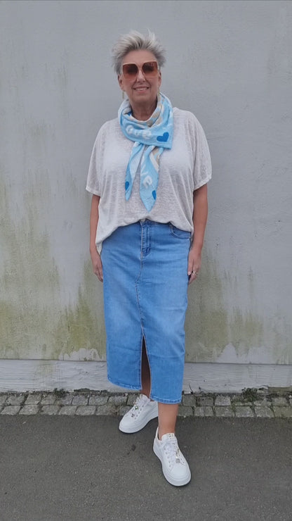 Frida denim skjørt