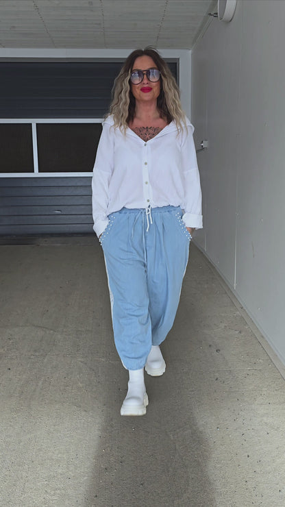 Molly bukse lys denimblå