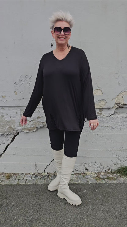 Stretchy Basic Top Black