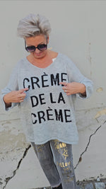 Creme De La Creme Sweater Grey