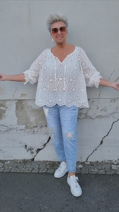 Elea bluse hvit