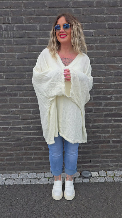 Baggy bluse creme