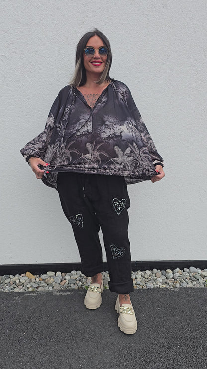 Stina bluse svart
