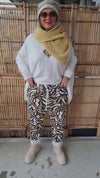 Cally Printed Pant Creme