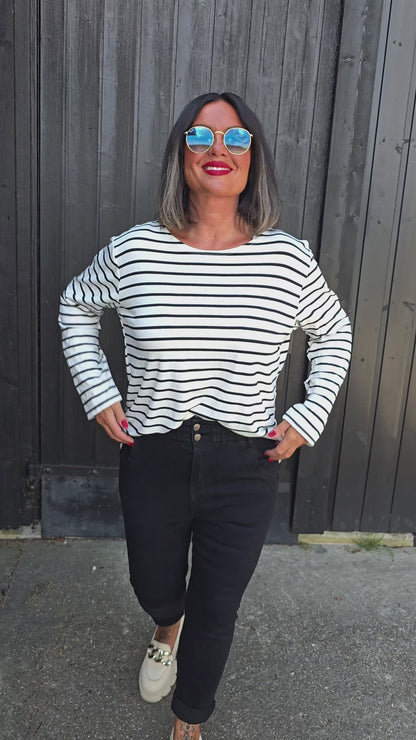 Enya topp med striper