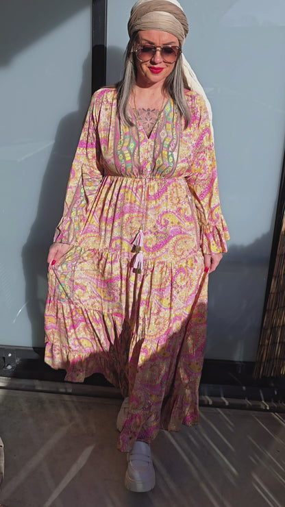 Connie kjole gul