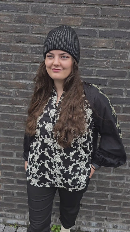 Chatarina bluse svart