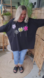 Jackie Baggy Top Black