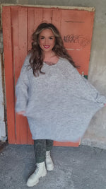 Marie Knit Dress Light Grey