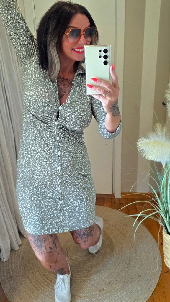 Clara kjole kaki