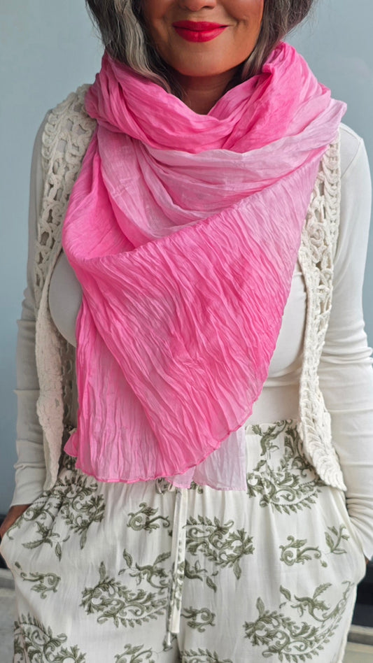 Christy skjerf rosa