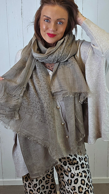 Tanja skjerf taupe