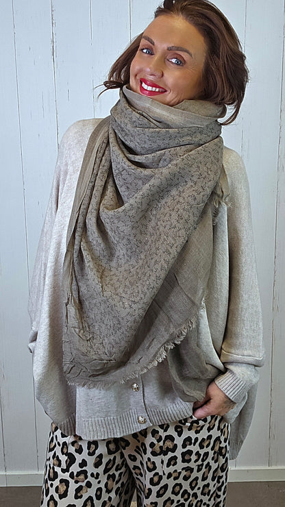Tanja skjerf taupe